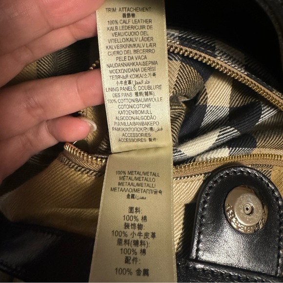 BURBERRY Canvas House Check Tote - Picture 8 of 9